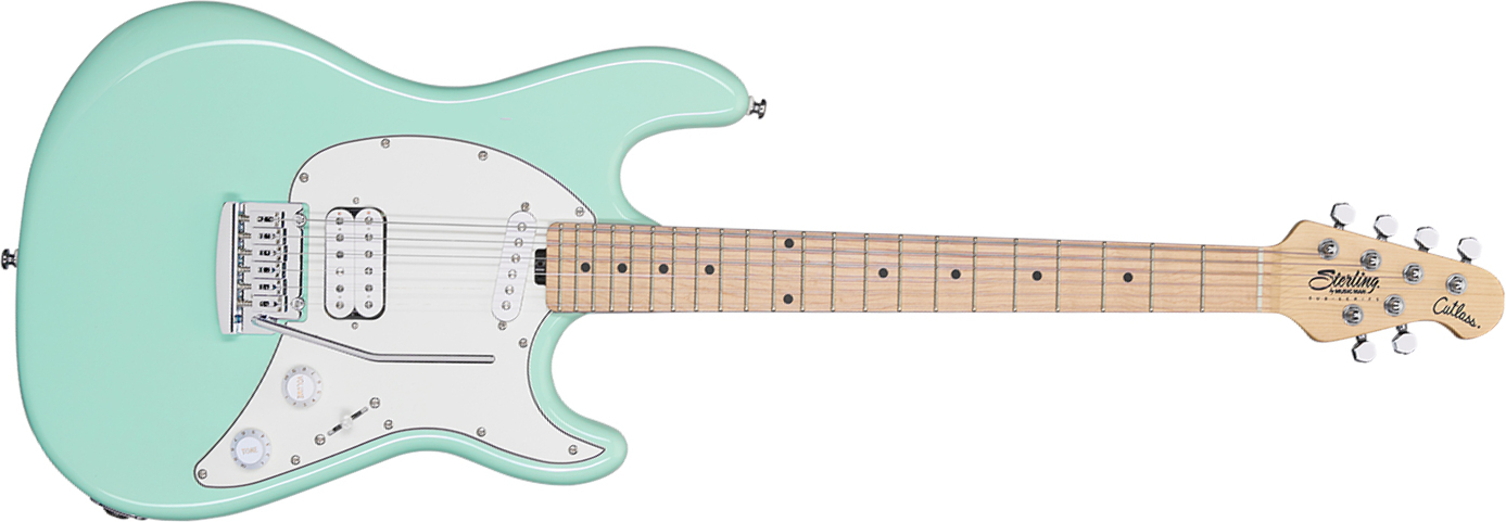 Sterling By Musicman Cutlass Short Scale Ctss30hs Trem Mn Mn - Mint Green - Guitare Électrique Voyage - Main picture