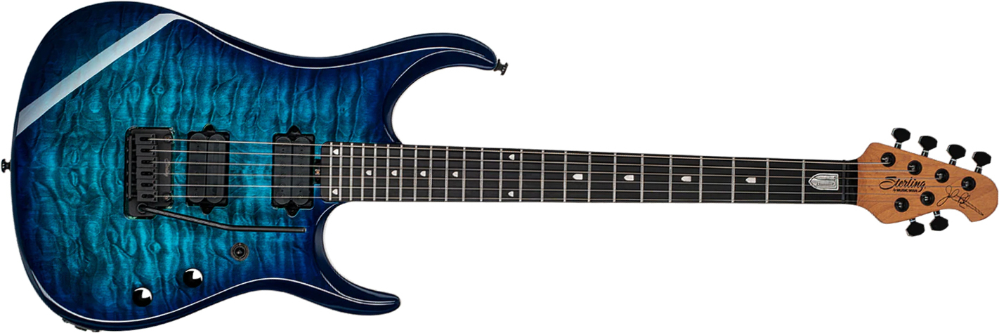 Sterling By Musicman John Petrucci Jp150dqm Dimarzio Signature 2h Trem Eb - Cerulean Paradise - Guitare Électrique MÉtal - Main picture