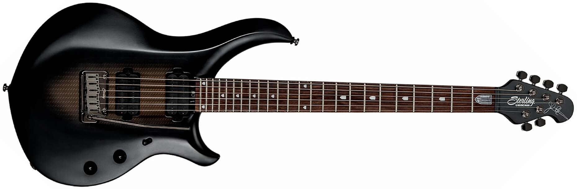 Sterling By Musicman John Petrucci Majesty Maj100 Signature Hh Trem Rw - Stealth Black - Guitare Électrique Forme Str - Main picture