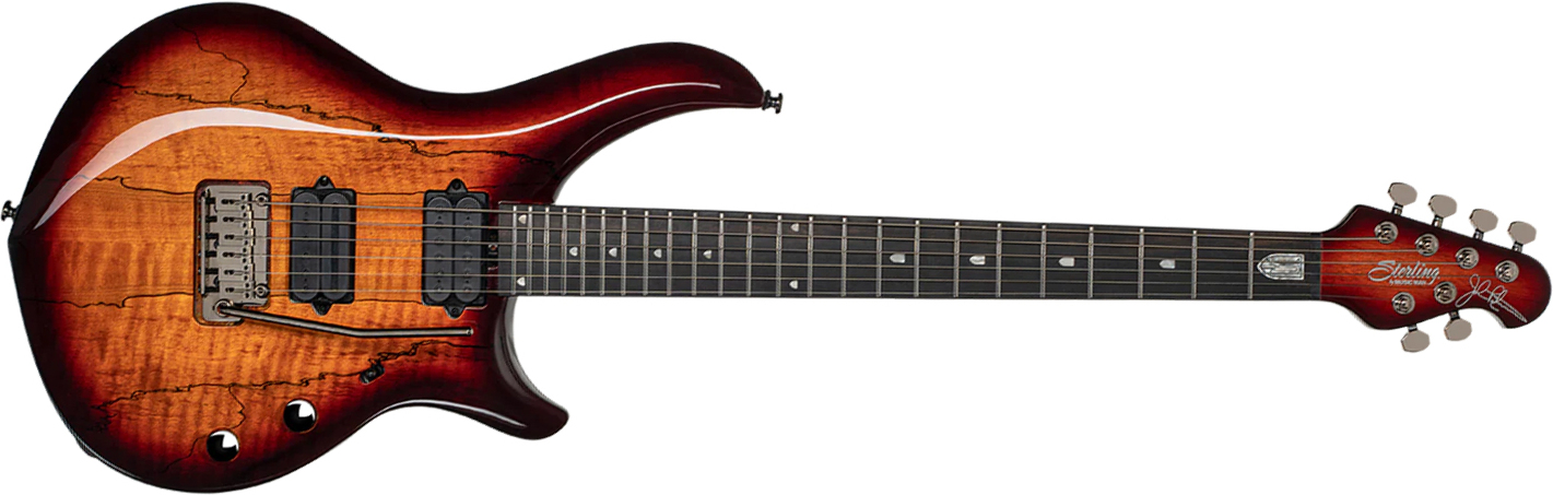Sterling By Musicman John Petrucci Majesty Maj200xsm Signature 2h Dimarzio Trem Eb - Blood Orange Burst - Guitare Électrique MÉtal - Main picture