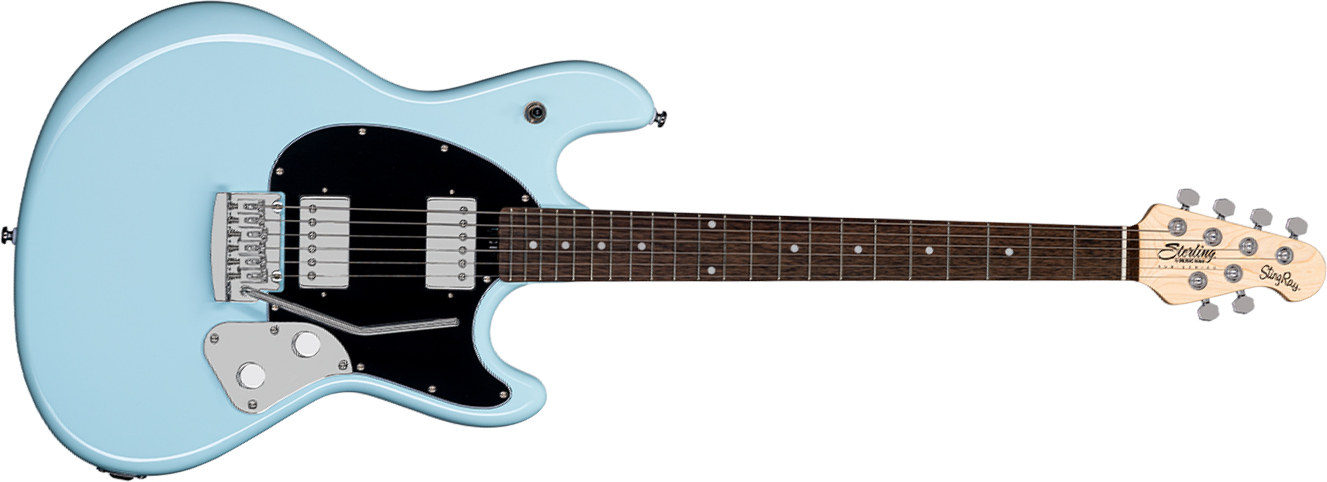 Sterling By Musicman Stingray Guitar Sr30 Hh Trem Lau - Daphne Blue - Guitare Électrique Forme Str - Main picture