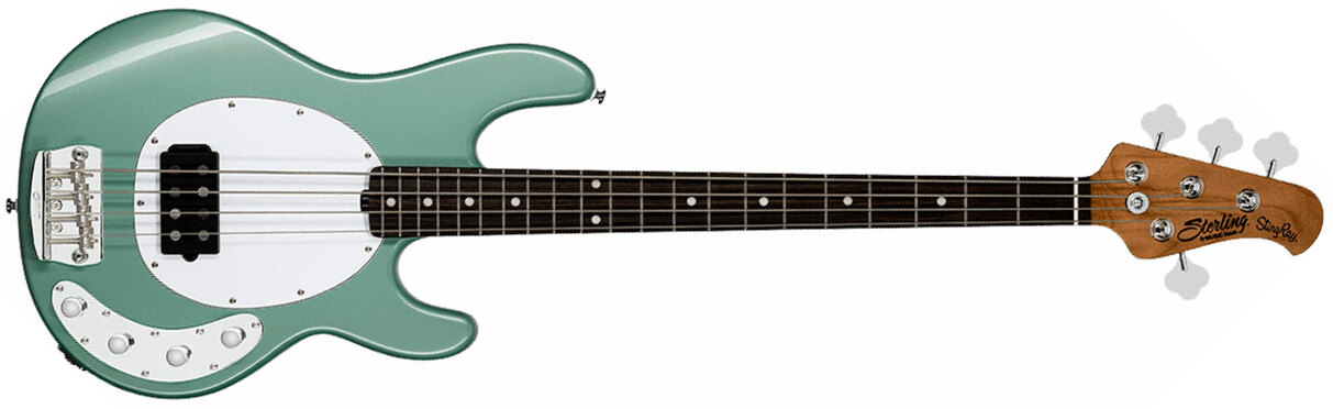 Sterling By Musicman Stingray Ray34 1h Active Rw - Dorado Green - Basse Électrique Solid Body - Main picture