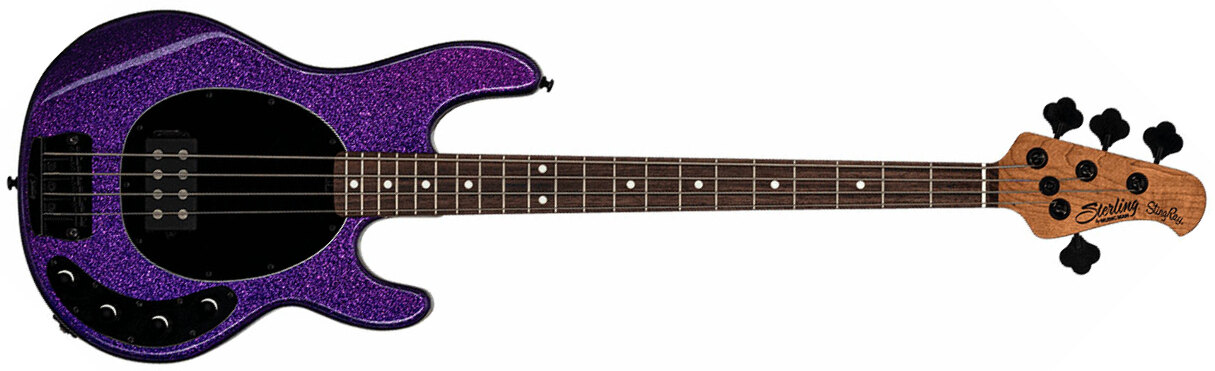 Sterling By Musicman Stingray Ray34 H Active Rw - Purple Sparkle - Basse Électrique Solid Body - Main picture
