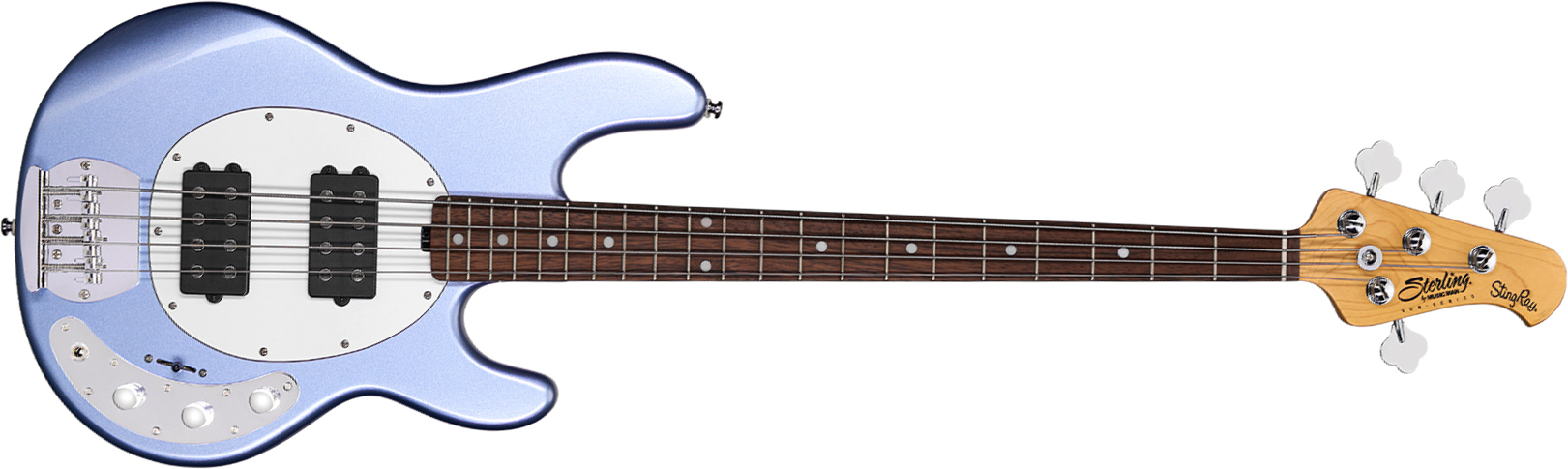 Sterling By Musicman Stingray Ray4hh Active Jat - Lake Blue Metallic - Basse Électrique Solid Body - Main picture