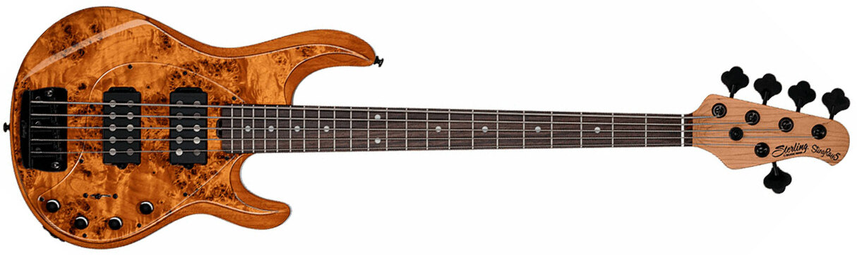 Sterling By Musicman Stingray5 Ray35hhpb 5c Active Rw - Amber - Basse Électrique Solid Body - Main picture