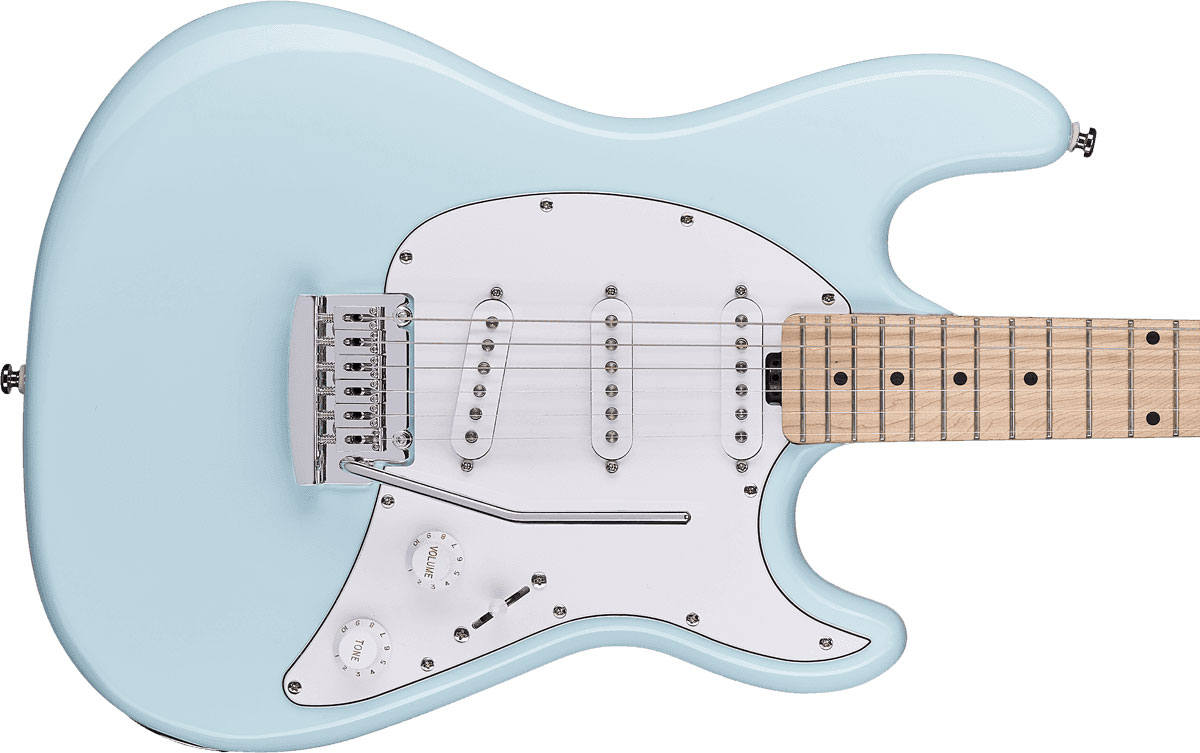 Sterling By Musicman Cutlass Ct30sss 3s Trem Mn - Daphne Blue - Guitare Électrique Forme Str - Variation 2