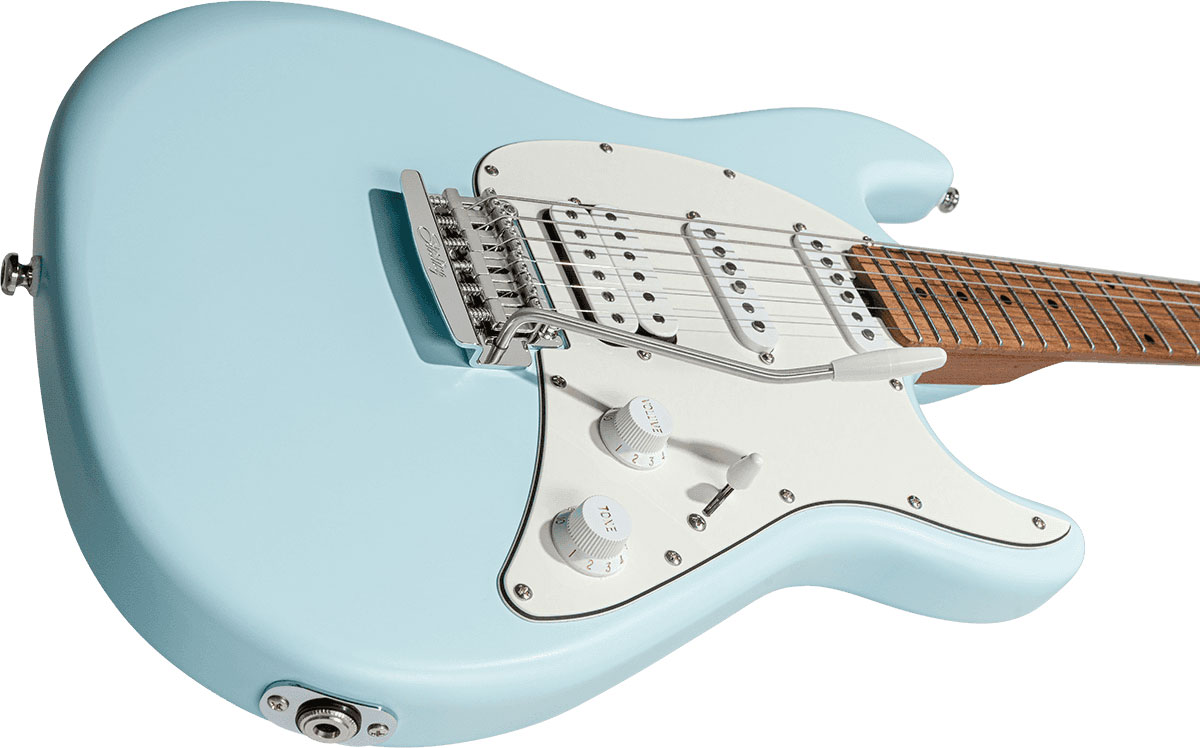 Sterling By Musicman Cutlass Ct50hss Trem Mn - Daphne Blue Satin - Guitare Électrique Forme Str - Variation 2