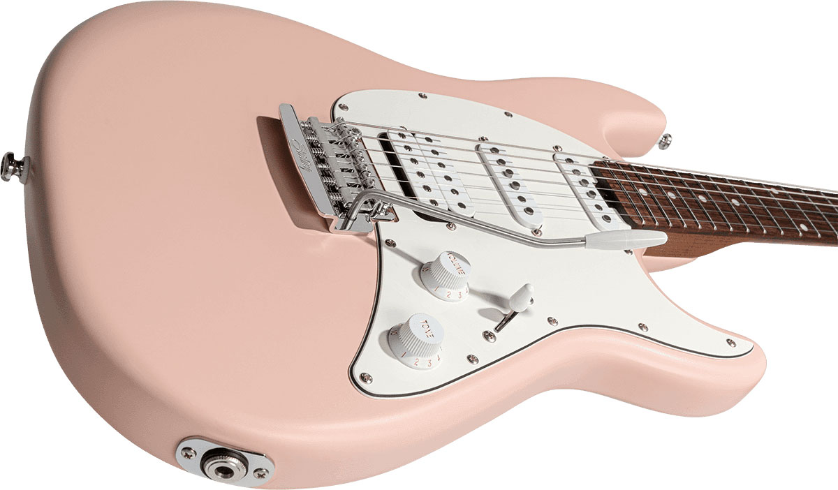 Sterling By Musicman Cutlass Ct50hss Trem Rw - Pueblo Pink Satin - Guitare Électrique Forme Str - Variation 2