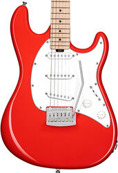Guitare électrique forme str Sterling by musicman Cutlass CT30SSS (MN) - Fiesta red