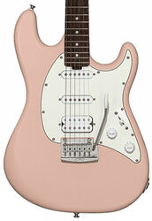 Guitare électrique forme str Sterling by musicman Cutlass CT50HSS (RW) - Pueblo pink satin