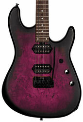 Guitare électrique forme str Sterling by musicman Jason Richardson6 Cutlass - Cosmic purple burst satin