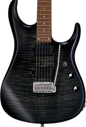 Guitare électrique métal Sterling by musicman John Petrucci JP150 - Trans black satin