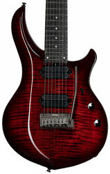 Guitare électrique 7 cordes Sterling by musicman John Petrucci Majesty MAJ270XFM - Royal red