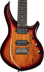 Guitare électrique 7 cordes Sterling by musicman John Petrucci Majesty MAJ270XSM - Blood orange burst