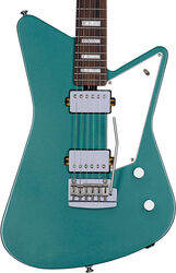 Guitare électrique rétro rock Sterling by musicman Mariposa - Dorado green