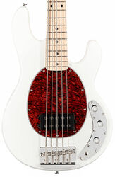 Basse électrique solid body Sterling by musicman Stingray Classic RAY25CA 5-String (MN) - olympic white