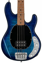 Basse électrique solid body Sterling by musicman Stingray Ray34FM (MN) - Neptune blue