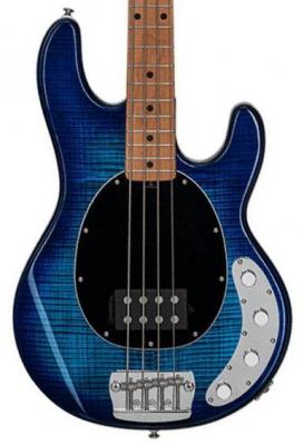 Basse électrique solid body Sterling by musicman Stingray Ray34FM (MN) - Neptune blue