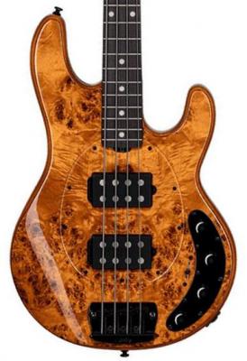 Basse électrique solid body Sterling by musicman Stingray Ray34HHPB (RW) - Amber