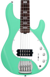 Basse électrique solid body Sterling by musicman StingRay 5 Sub Series - Seafoam Green