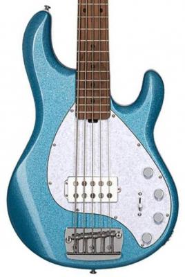 Basse électrique solid body Sterling by musicman Stingray5 Ray35 (MN) - Blue sparkle