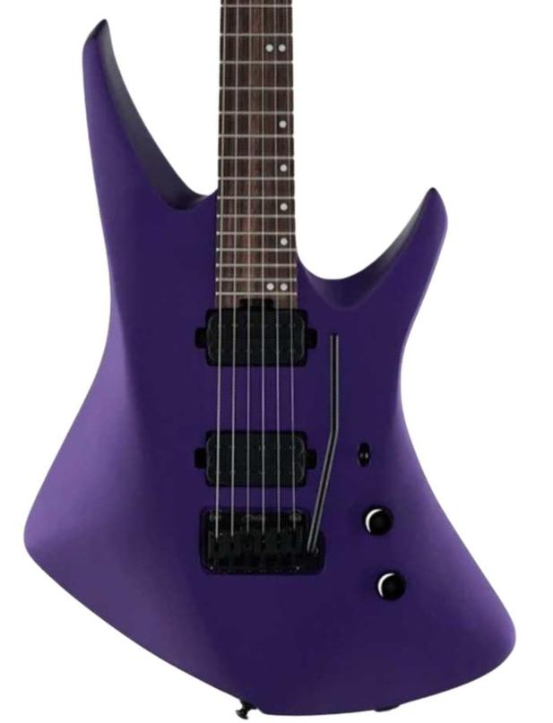 Guitare électrique signature Sterling by musicman Tosin Abasi Kaizen 6-String - Firemist Purple Satin