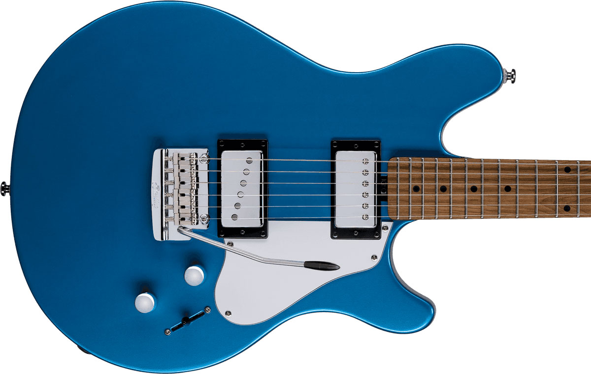 Sterling By Musicman James Valentine Tremolo Jv60t Signature Hh Mn - Toluca Lake Blue - Guitare Électrique Forme Str - Variation 2