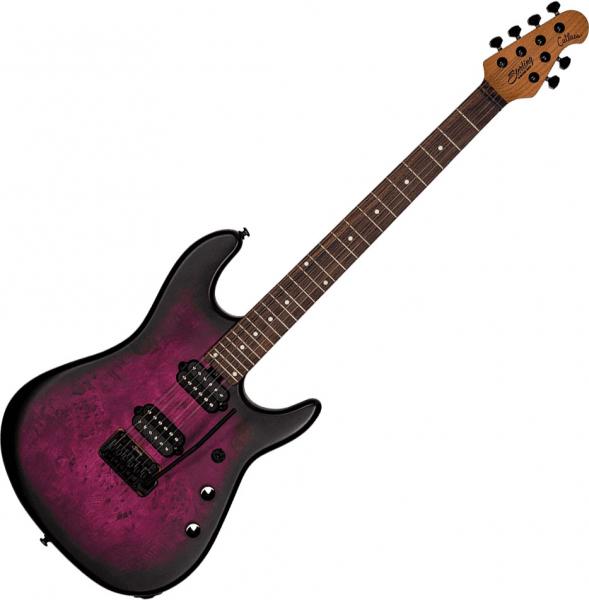 Guitare électrique solid body Sterling by musicman Jason Richardson6 Cutlass - Cosmic purple burst satin