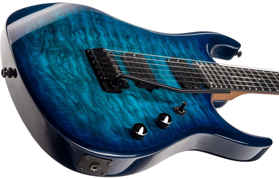 Sterling By Musicman John Petrucci Jp150dqm Dimarzio Signature 2h Trem Eb - Cerulean Paradise - Guitare Électrique MÉtal - Variation 2