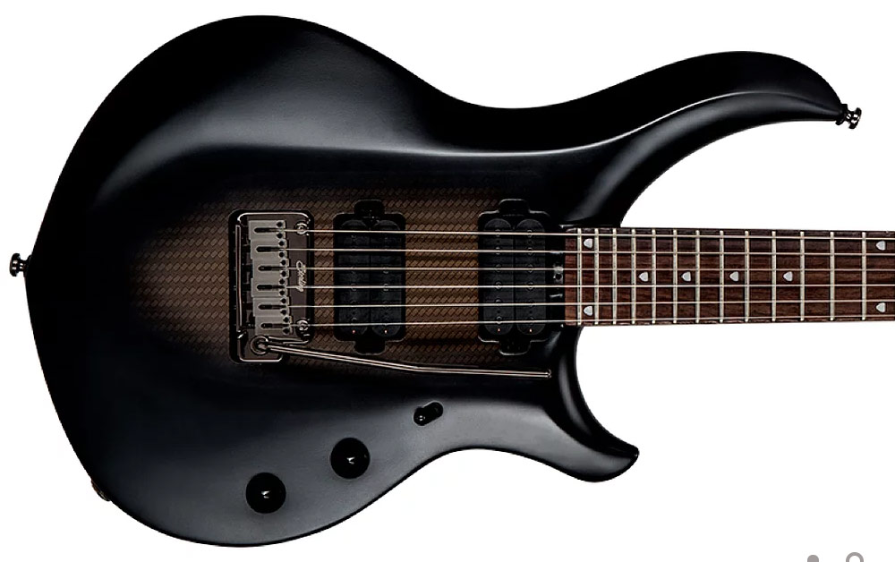 Sterling By Musicman John Petrucci Majesty Maj100 Signature Hh Trem Rw - Stealth Black - Guitare Électrique Forme Str - Variation 1