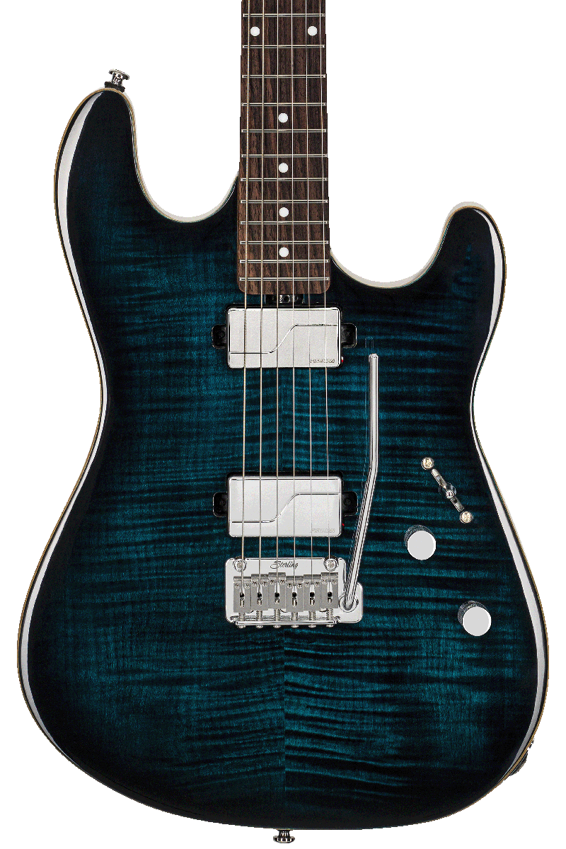 Sterling By Musicman Sabre Hh Trem Mn - Deep Blue Burst - Guitare Électrique Forme Str - Variation 3
