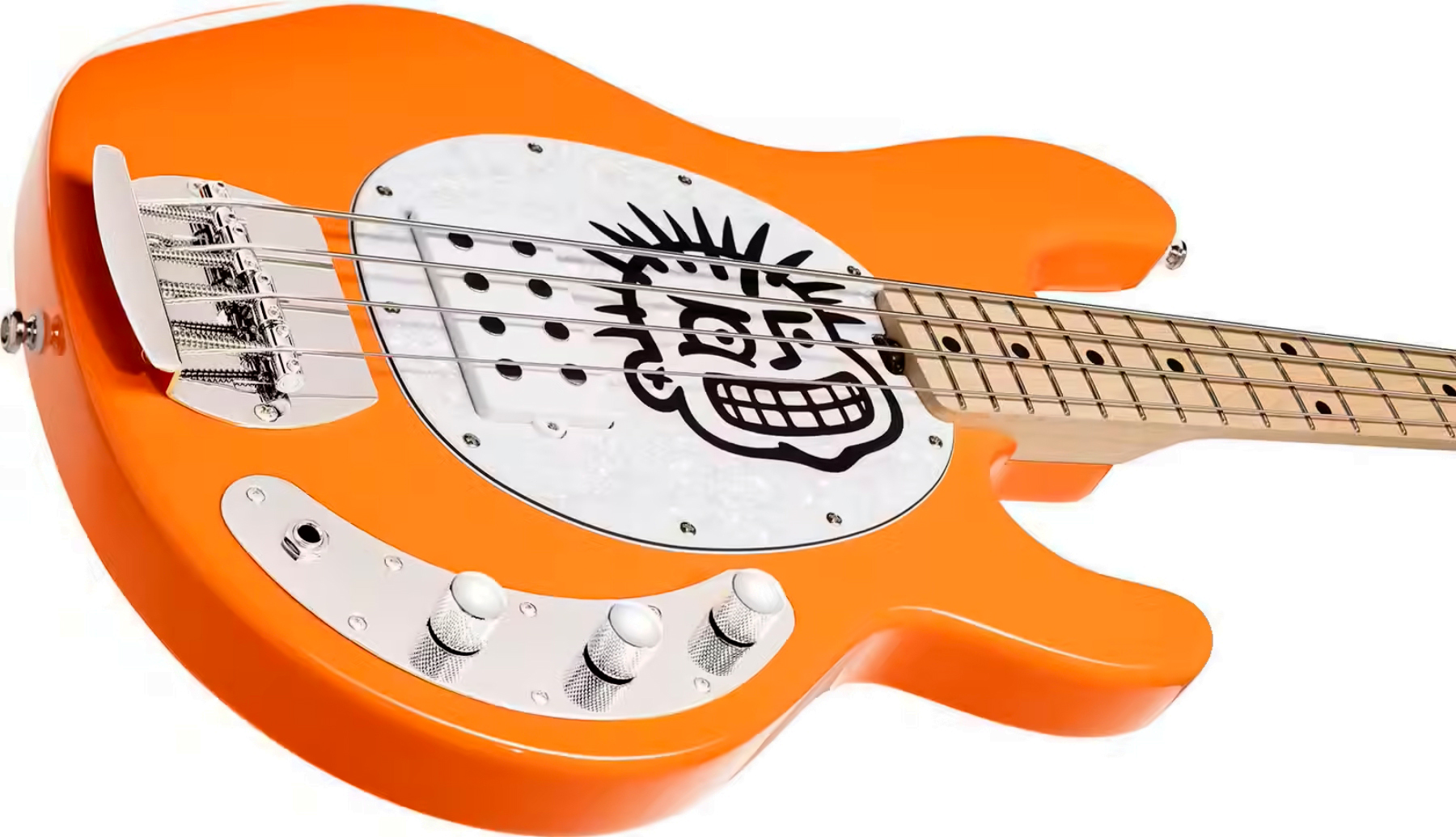 Sterling By Musicman Sterling Mike Herrera Signature Mn - Orange Creamsicle Mxpx Pokinatcha - Basse Électrique Solid Body - Variation 2
