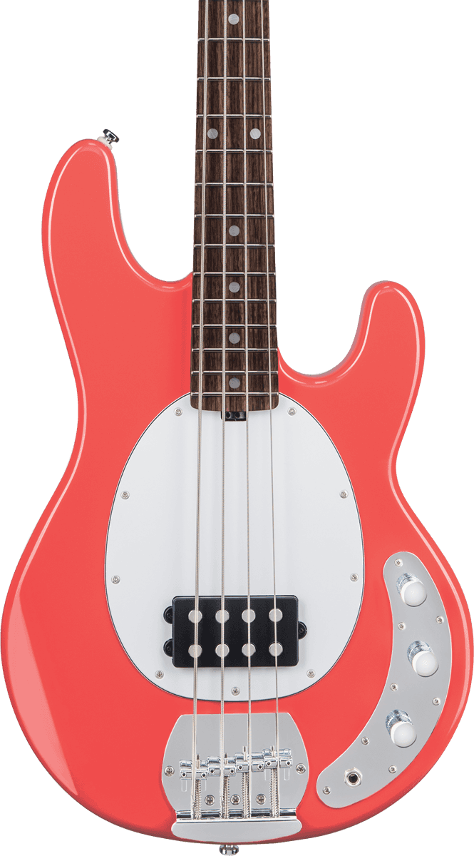 Sterling By Musicman Sub Ray4 Active Mn - Fiesta Red - Basse Électrique Solid Body - Variation 1