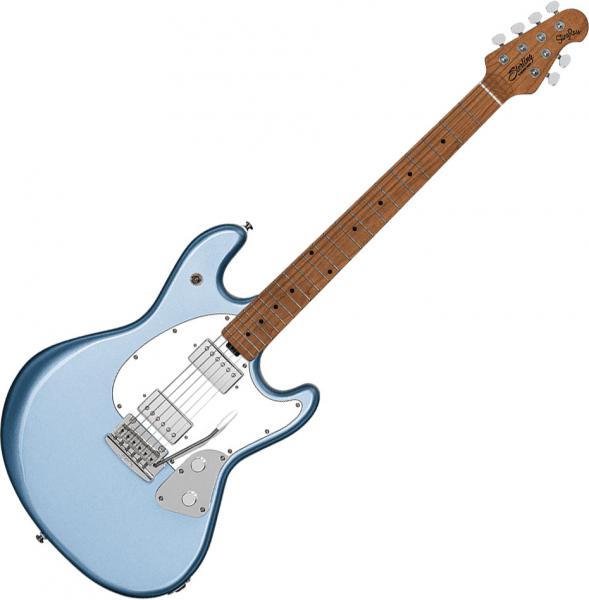 Guitare électrique solid body Sterling by musicman Stingray Guitar SR50 - Firemist silver