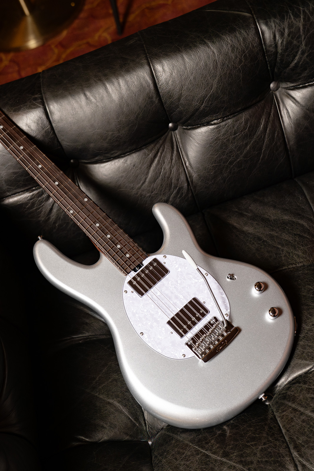 Sterling By Musicman Stingray Ii Trem Hh Rw - Silver - Guitare Électrique Forme Str - Variation 2