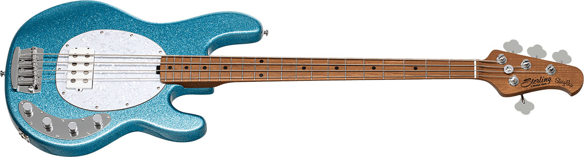 Sterling By Musicman Stingray Ray34 H Active Mn - Blue Sparkle - Basse Électrique Solid Body - Variation 1