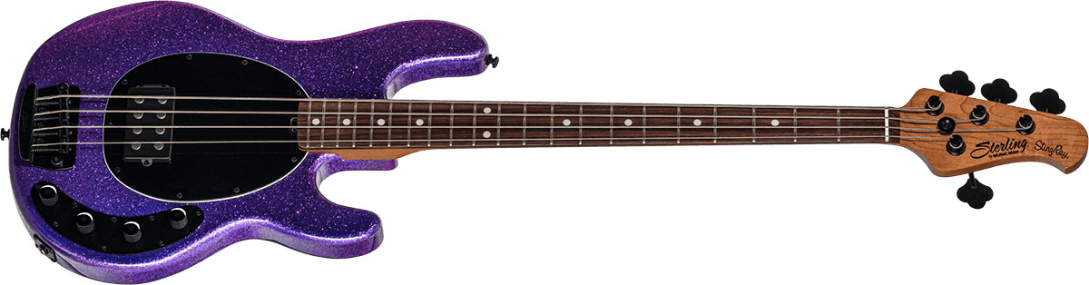 Sterling By Musicman Stingray Ray34 H Active Rw - Purple Sparkle - Basse Électrique Solid Body - Variation 1
