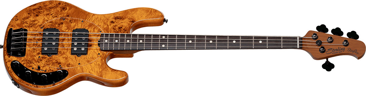 Sterling By Musicman Stingray Ray34hhpb Active Rw - Amber - Basse Électrique Solid Body - Variation 1