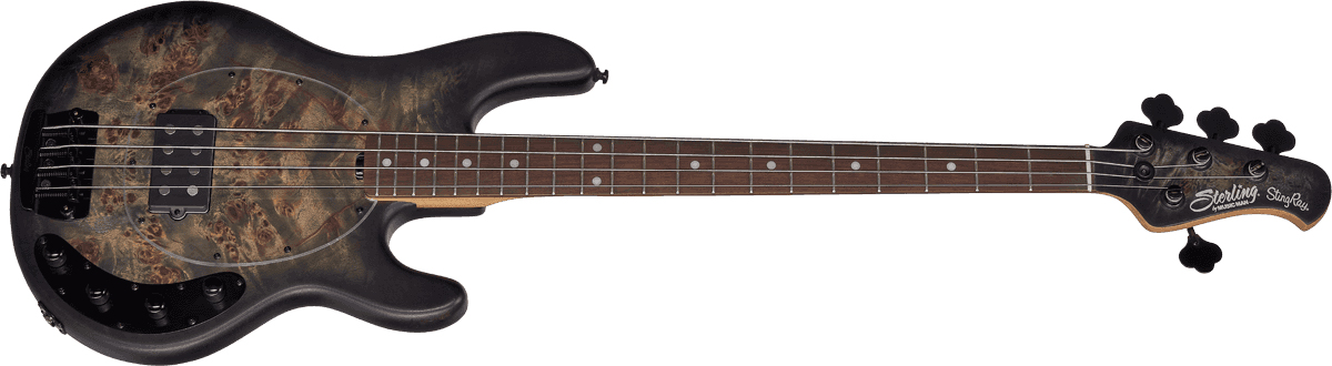 Sterling By Musicman Stingray Ray34pb Active Rw - Trans Black Satin - Basse Électrique Solid Body - Variation 1