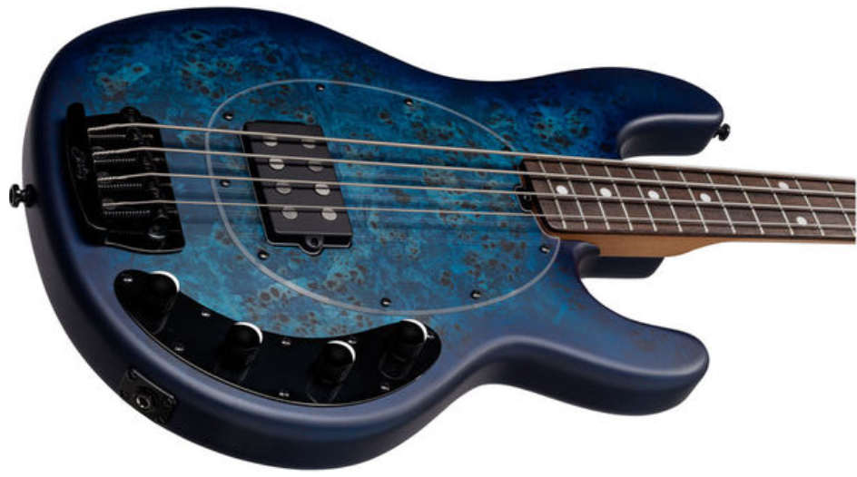 Sterling By Musicman Stingray Ray34pb Active Rw - Neptune Blue Satin - Basse Électrique Solid Body - Variation 2