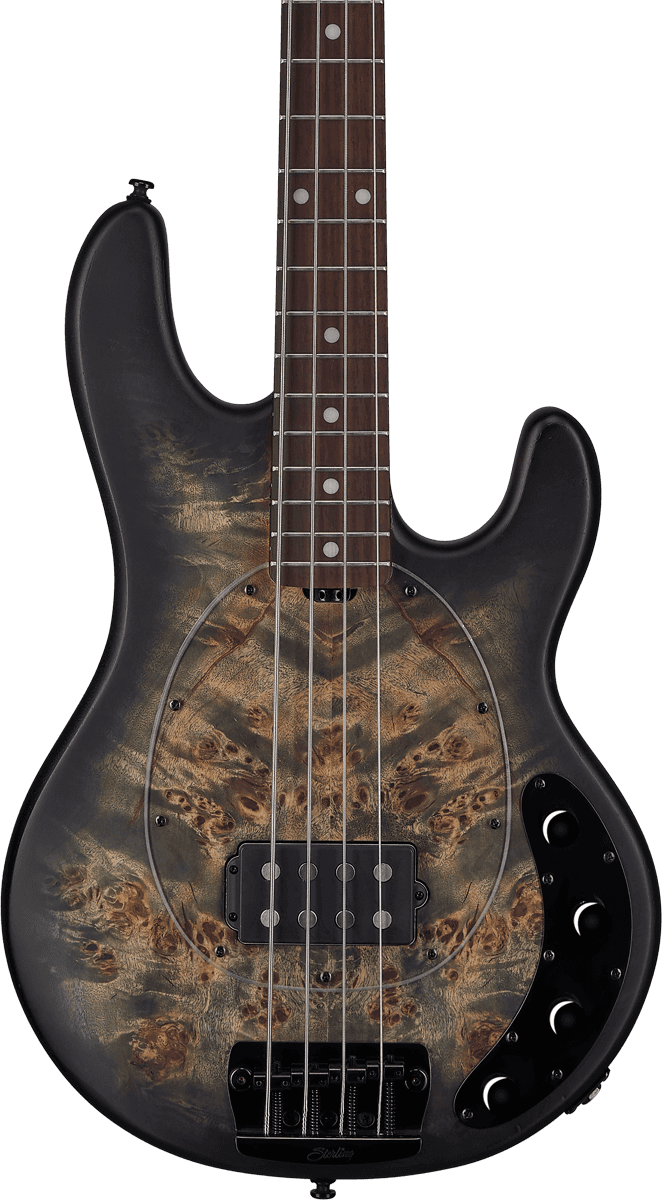 Sterling By Musicman Stingray Ray34pb Active Rw - Trans Black Satin - Basse Électrique Solid Body - Variation 3