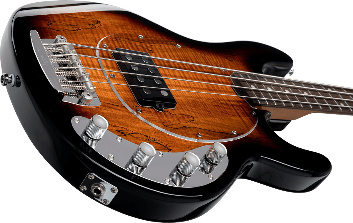 Sterling By Musicman Stingray Ray34sm Maple Top 1h Active Rw - 3 Tone Sunburst - Basse Électrique Solid Body - Variation 2