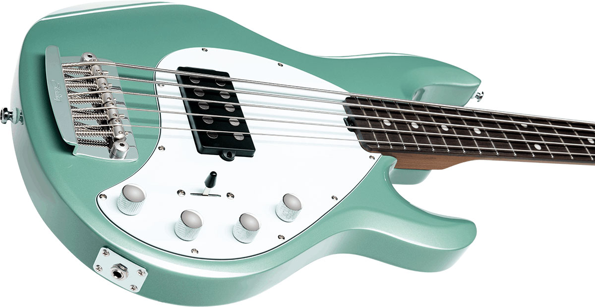 Sterling By Musicman Stingray Ray35 5c Active 1h Rw - Dorado Green - Basse Électrique Solid Body - Variation 2