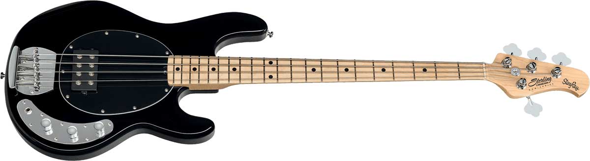 Sterling By Musicman Stingray Ray4 Bk Sub Active 1h Mn - Black - Basse Électrique Solid Body - Variation 1