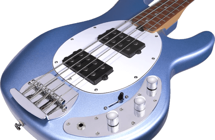 Sterling By Musicman Stingray Ray4hh Active Jat - Lake Blue Metallic - Basse Électrique Solid Body - Variation 1