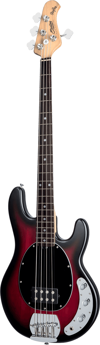 Sterling By Musicman Sub Ray4 (jat) - Ruby Red Burst Satin - Basse Électrique Solid Body - Variation 2