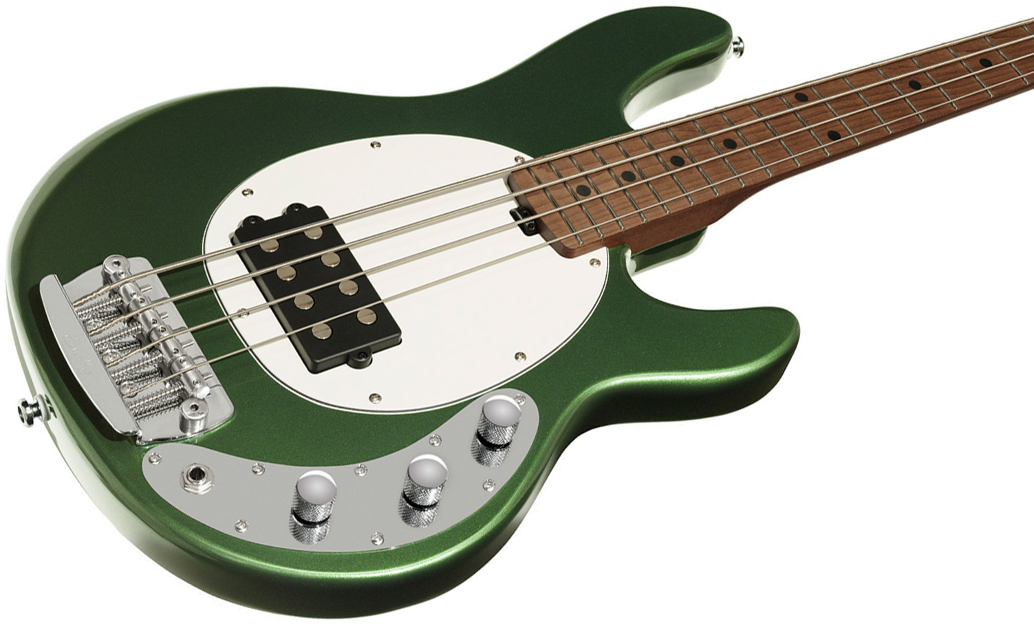 Sterling By Musicman Stingray Short Scale Rayss4 Shsc 1h Mn - Charging Green - Basse Électrique Solid Body - Variation 2