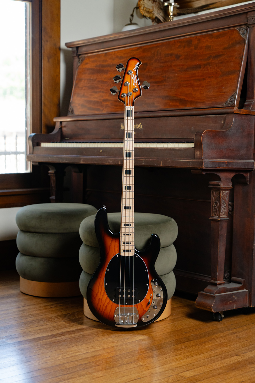 Sterling By Musicman Stingray4 Sub Series 1h Mn - Vintage Sunburst - Basse Électrique Solid Body - Variation 4
