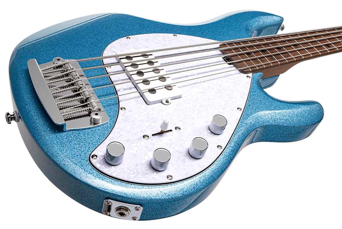 Sterling By Musicman Stingray5 Ray35 5c H Active Mn - Blue Sparkle - Basse Électrique Solid Body - Variation 2