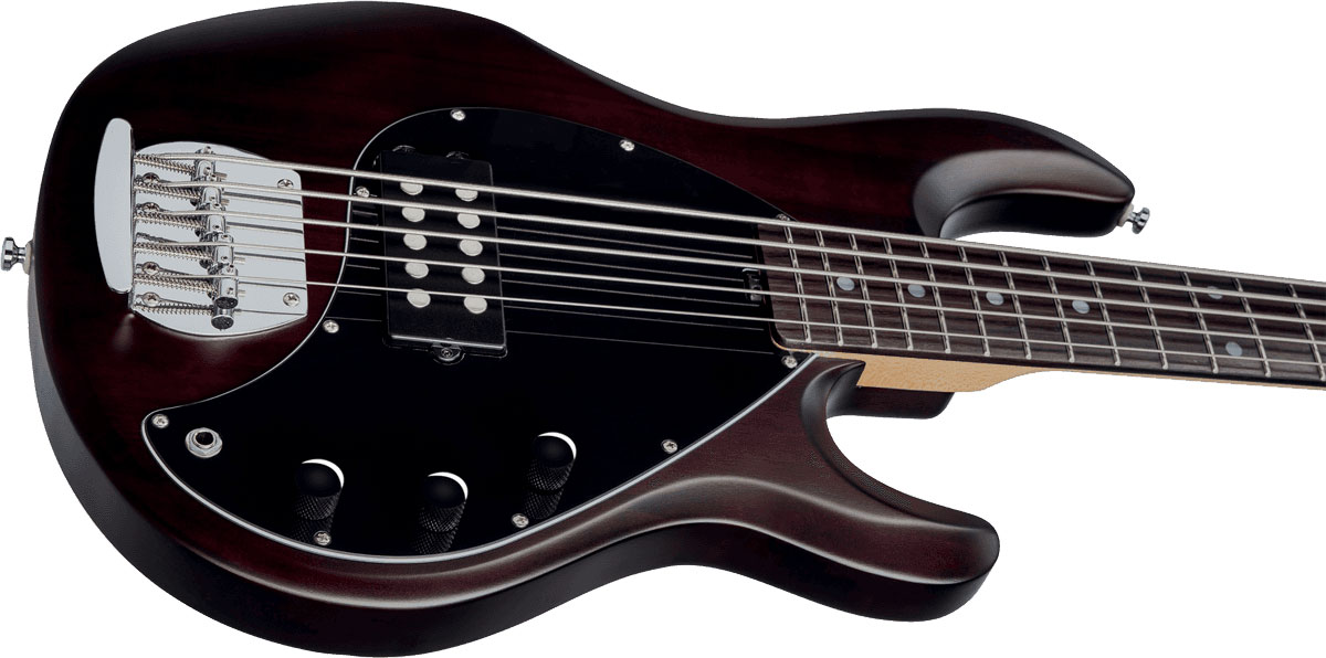 Sterling By Musicman Sub Ray5 5-cordes Active Jat - Walnut Satin - Basse Électrique Solid Body - Variation 3